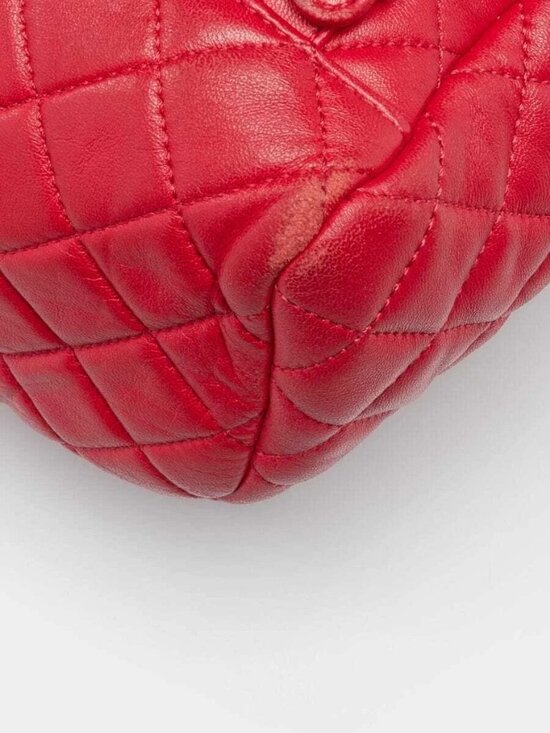 Chanel Red Quilted Lambskin Leather Small Urban Spirit Backpack Bag main image 9